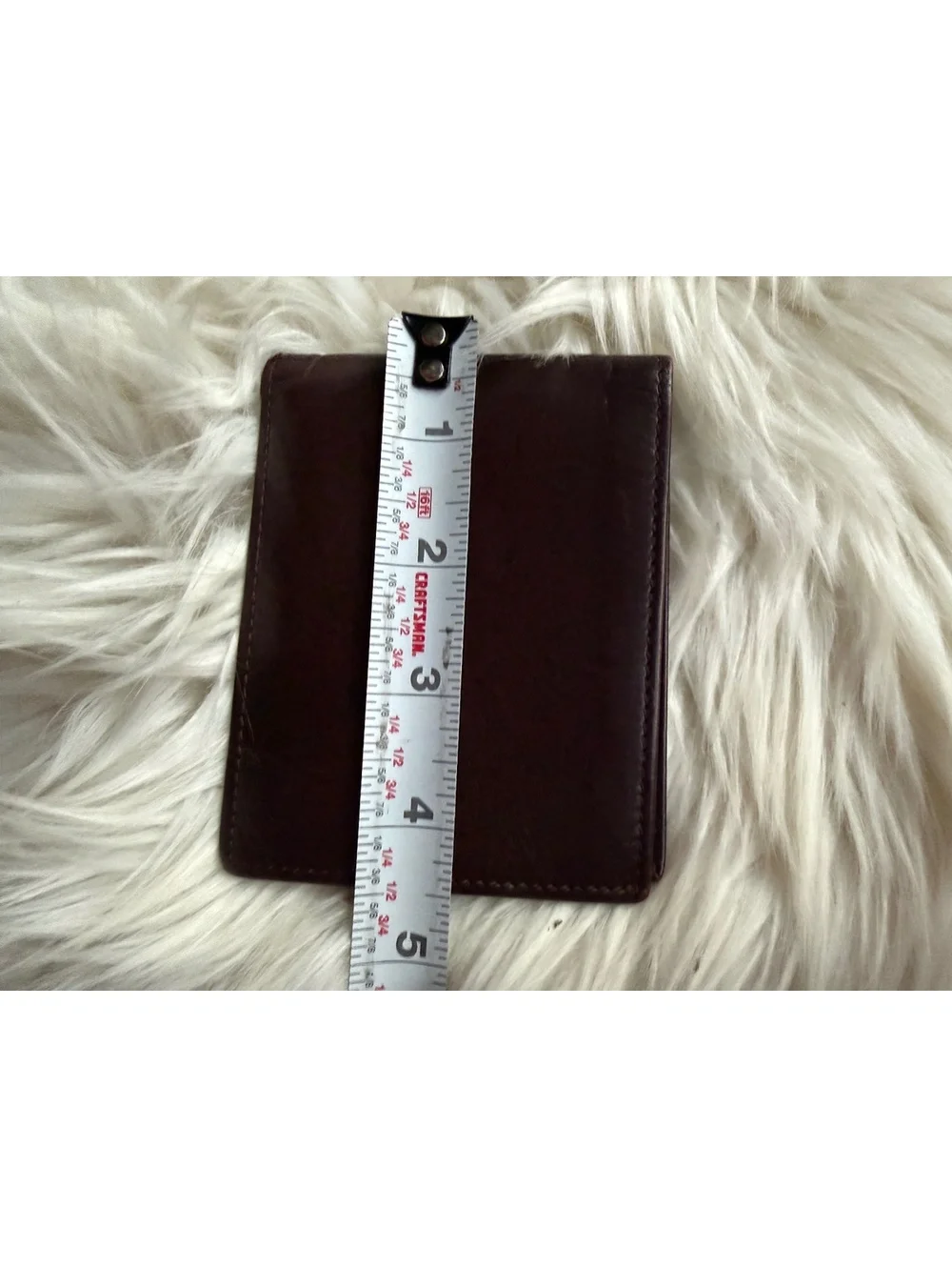 Classic Dark Brown Leather Bifold Wallet